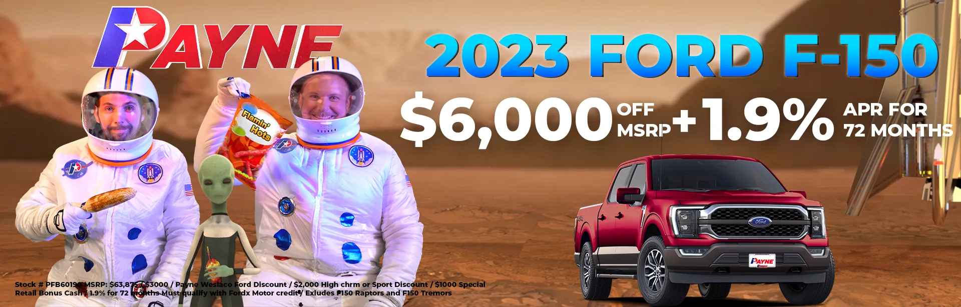 2023 FORD F150 STX & XLT $6500 OFF MSRP + 1.9% APR FOR 72 MONTHS